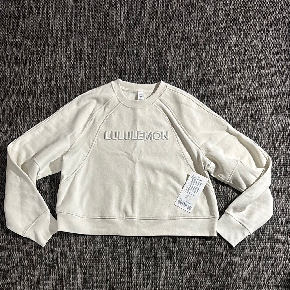 Lululemon NEW Scuba Oversized Pullover *Wordmark Limited Edition Spellout Sz M/L